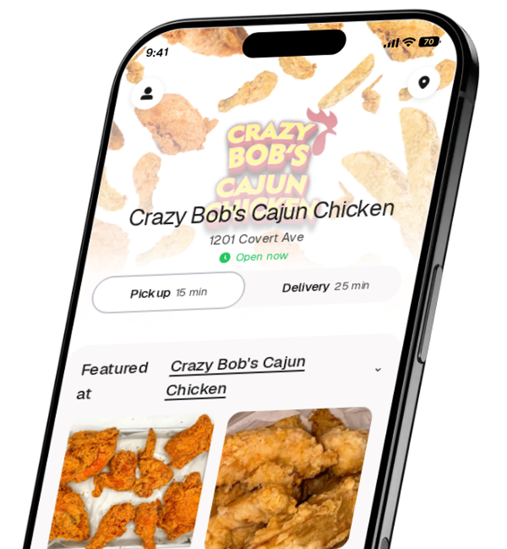 Crazy Bob's Cajun Chicken app preview