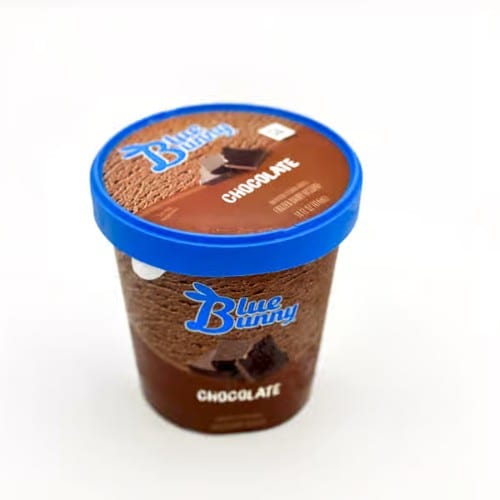 Blue Bunny Chocolate Ice Cream.