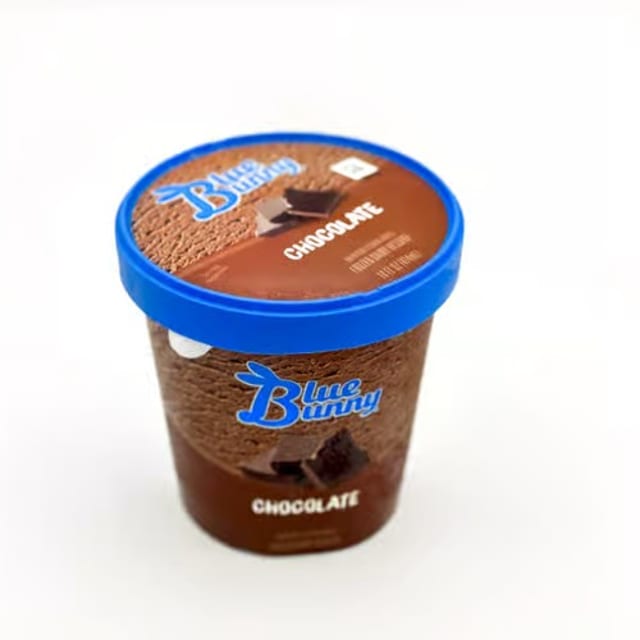 Blue Bunny Chocolate Ice Cream.