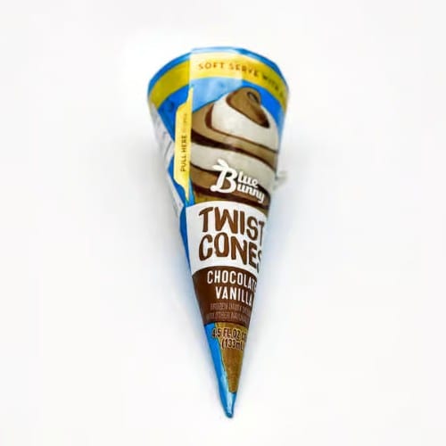 Twisted Cones Chocolate & Vanilla.