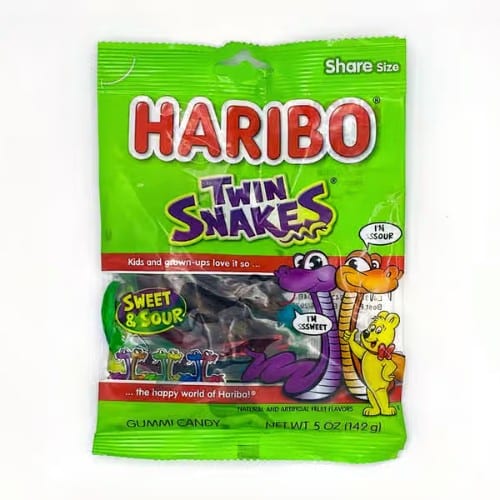 Haribo Twin Snakes.