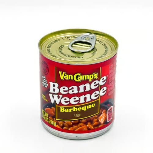 Van Camp's Beanee Weenee Barbeque.