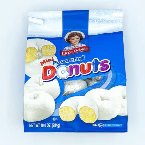 Little Debbie Mini Powdered Donuts.