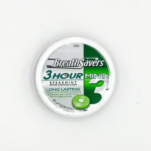 Breath Savers Spearmint.