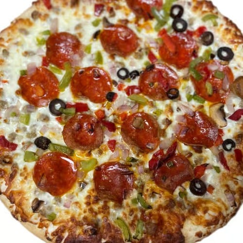Crazy Bob's Supreme Pizza.