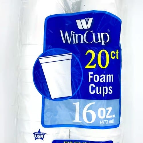 20 CT Foam Cups.