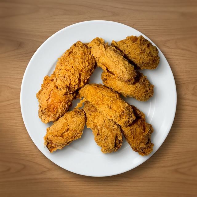 ALL FLATS 10 HOT WINGS.